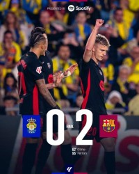 【西甲】奥尔莫费兰建功，巴萨2比0客胜拉斯帕尔马斯