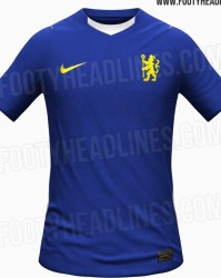 爱游戏体育-切尔西26/27主场球衣谍照：采用黄色狮子队徽，搭配亮蓝色底色